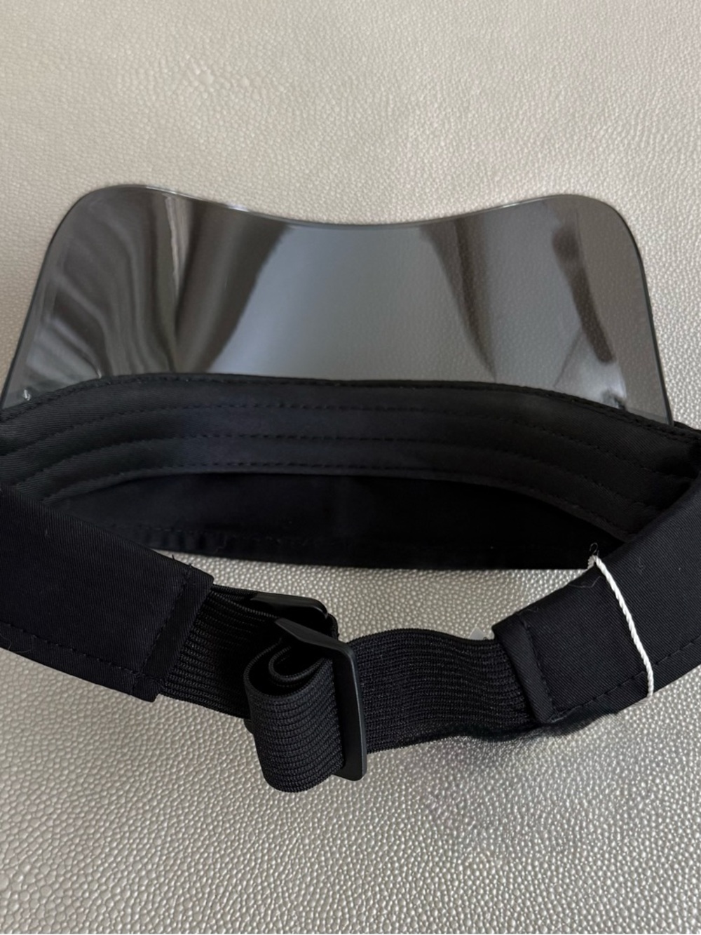 Alo Embroidered Sun Reflective Visor Black 100% Cotton NWT - Picture 4 of 4
